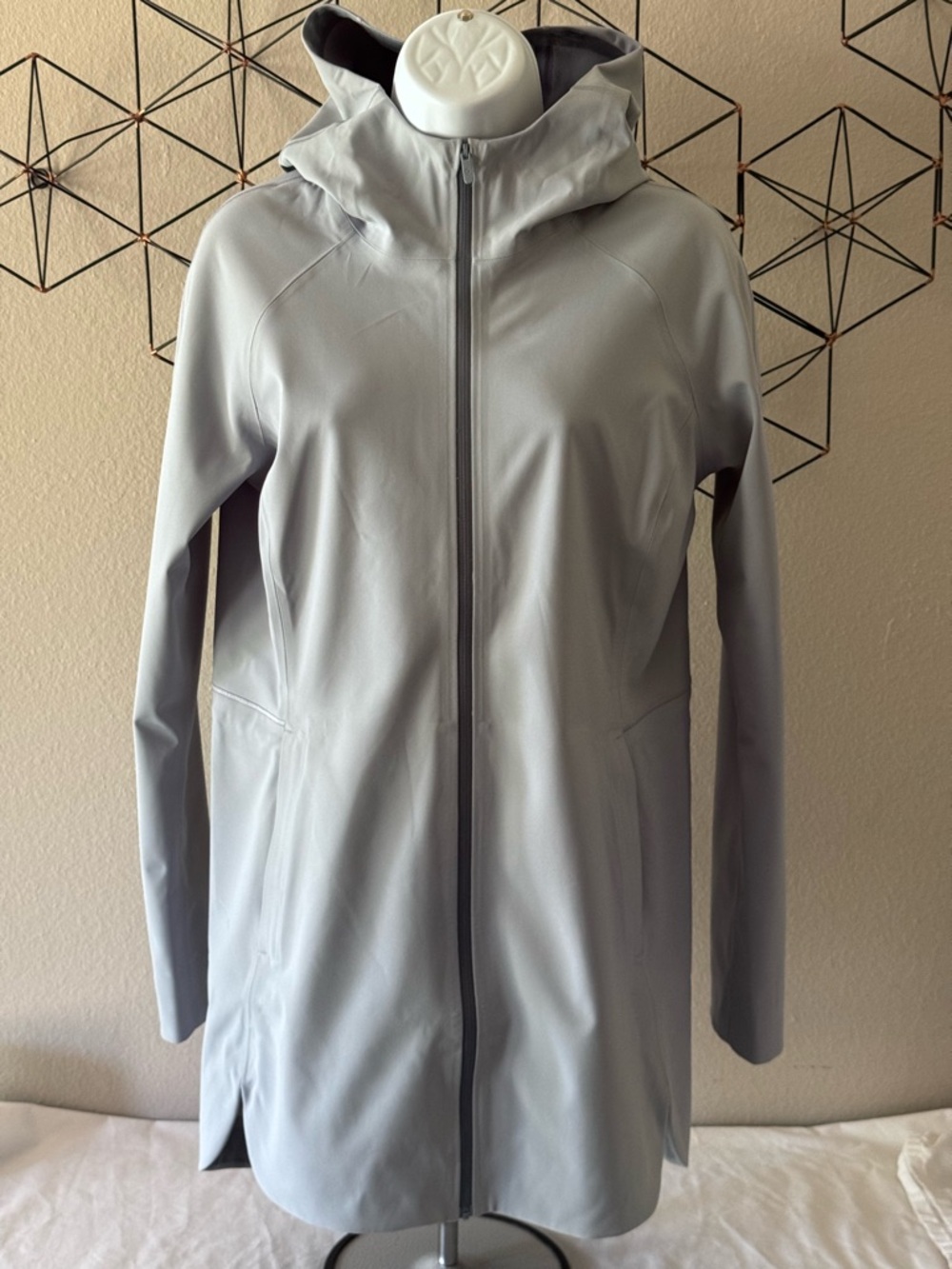 LULULEMON Glyde Along Hooded Softshell Rain Jacket - Light Blue 

Women’s 4